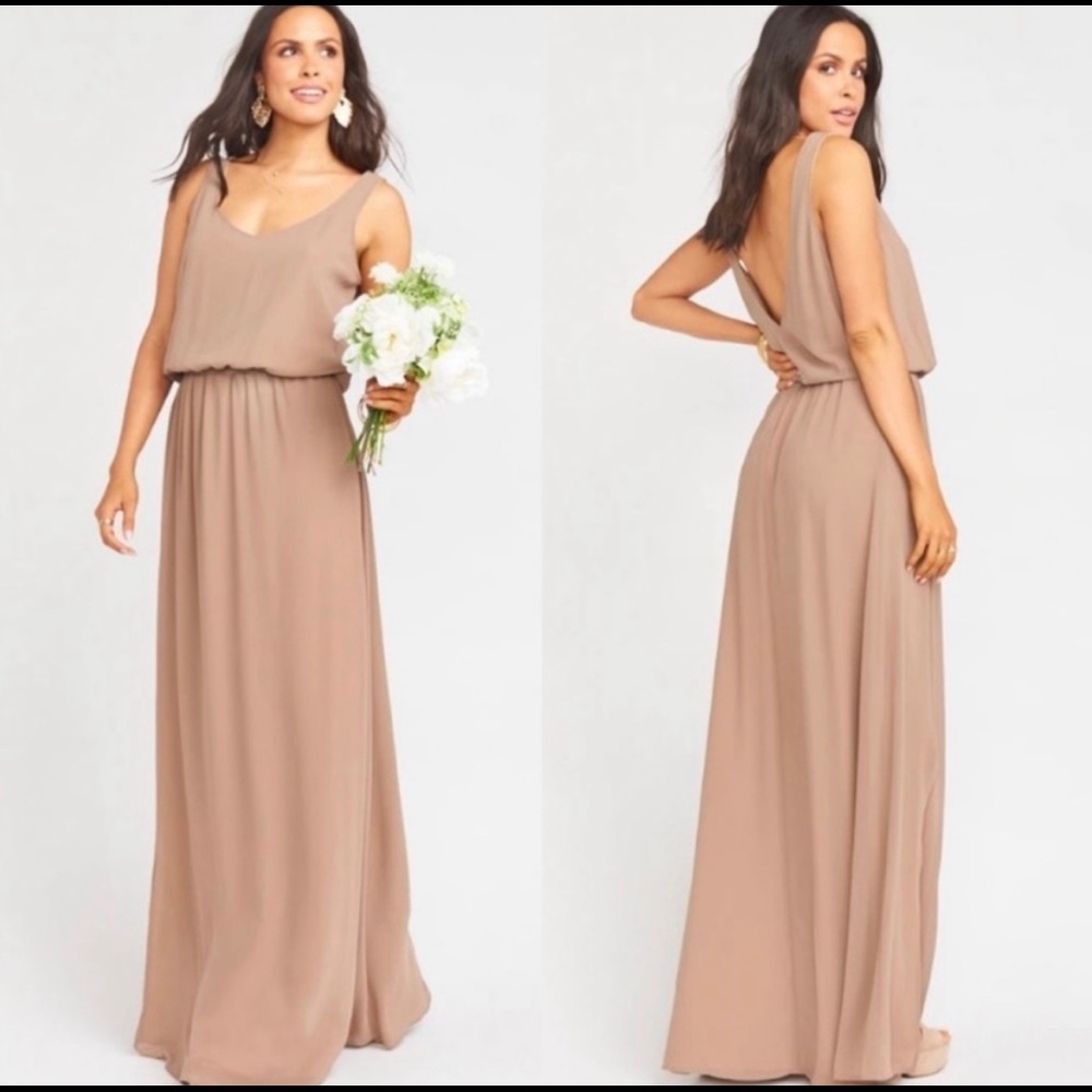 Show me your mumu Kendall maxi dress dune chiffon